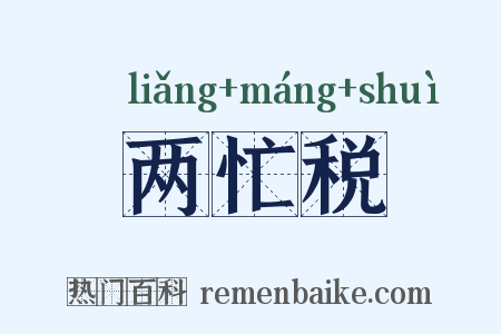 两忙税是什么意思的图片